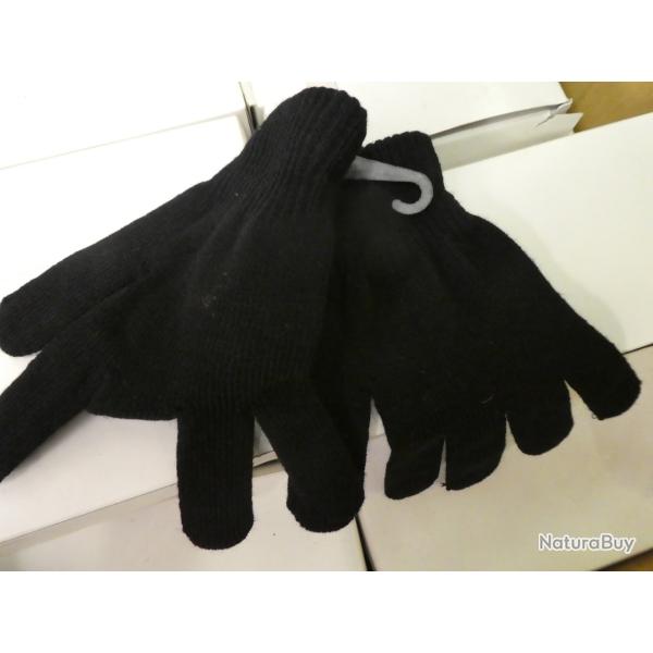 lot gants laine noire pour revendeur
