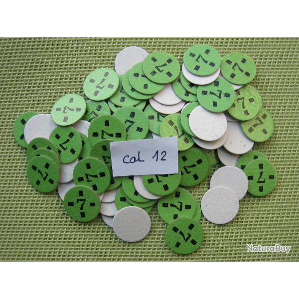 100 cartons  num�rot�s  cal  12  No  7  croisillon  ou  neutre