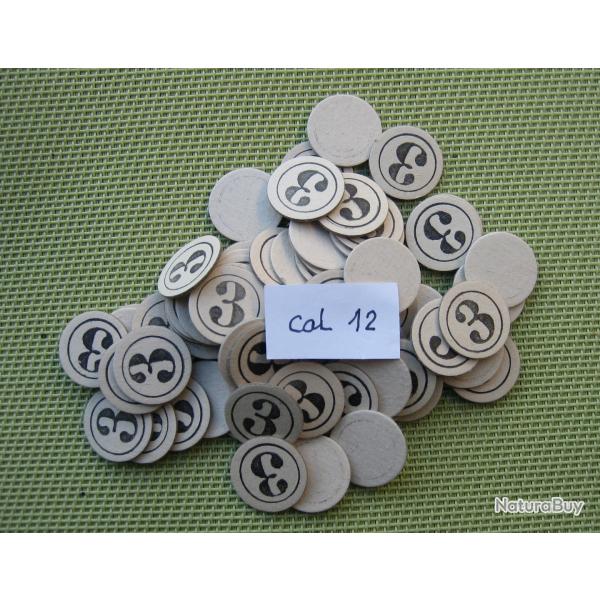 100 cartons  num�rot�s  cal  12  No  3  ou  neutre