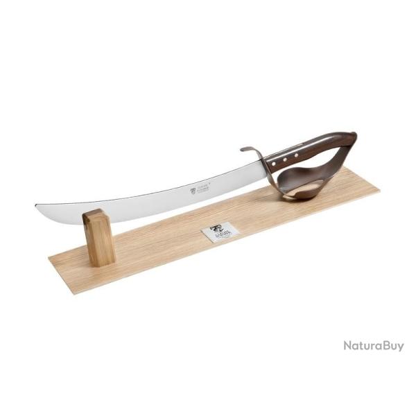 SABRE A CHAMPAGNE DOZORME PALISSANDRE 34CM SUR SOCLE