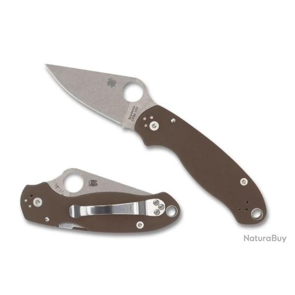 Spyderco Para 3 Brown G-10 - CPM 15V Sprint Run �dition Limit�e