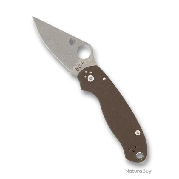 Spyderco Para 3 Brown G-10 - CPM 15V Sprint Run �dition Limit�e