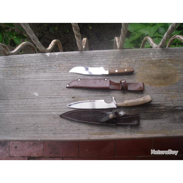 lot de deux couteaux  lames fines