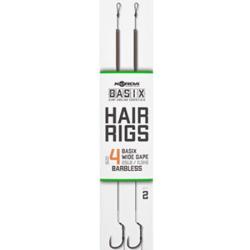 KORDA BASIX BAS DE LIGNE HAIR RIGS WIDE GAPE BARBLESS 4 25lb