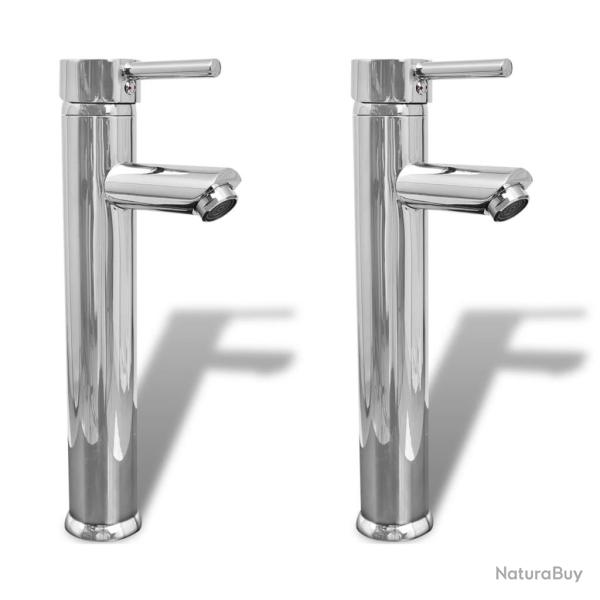 Mitigeurs de salle de bain 2 pcs Chrome