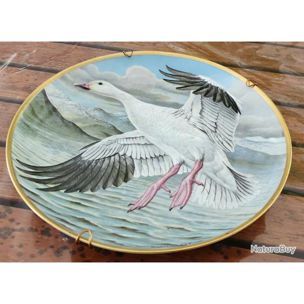 ASSIETTE �DITION LIMIT�E "SNOW GOOSE" sign�e