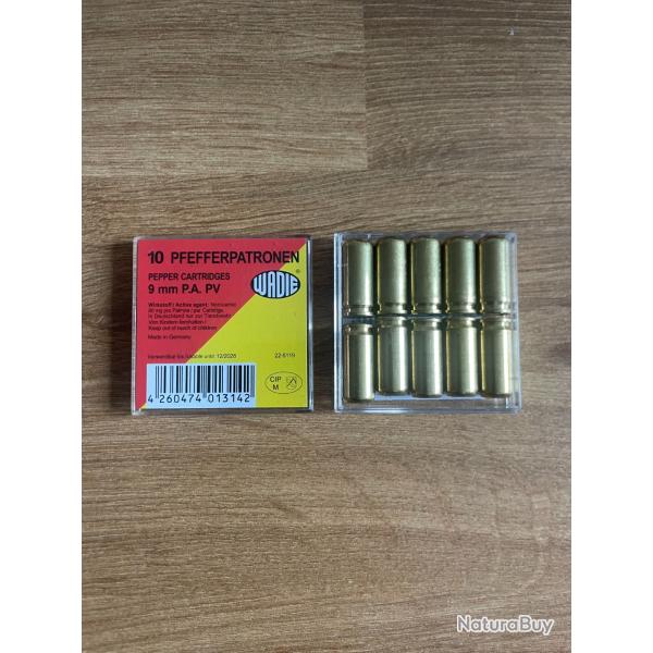 Bo�te de 10 cartouches 9MM Poivre