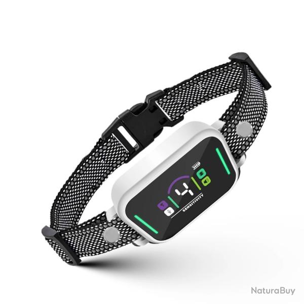 Collier anti-aboiement intelligent -BLANC- LIVRAISON GRATUITE !!!