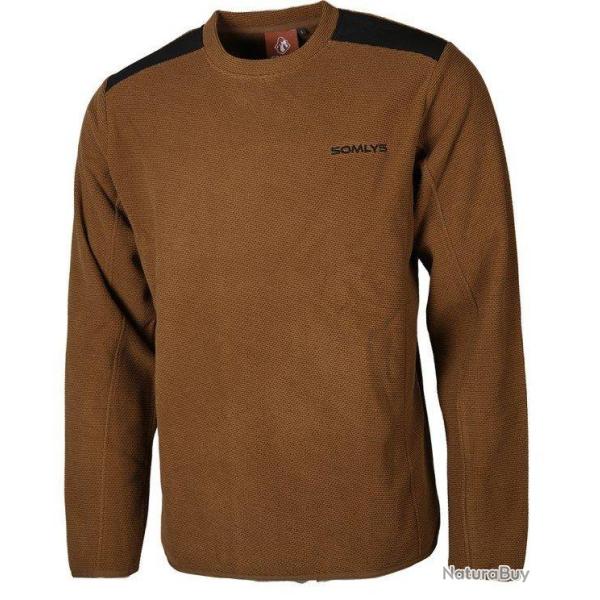 Pull col rond beige Classie SOMLYS