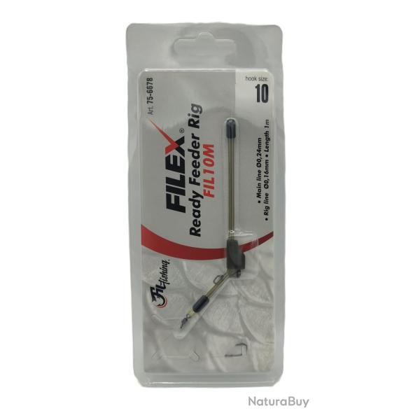 Filex montage Ready Feeder Rig Fil nylon. 10
