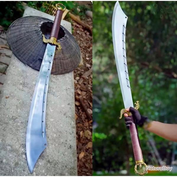 pe -WUSHU DAO Professionnelle - L'Excellence pour la Coupe, faite main, tranchante rasoir