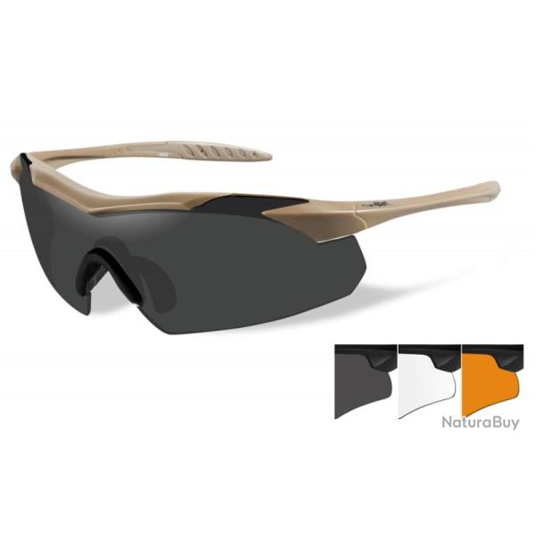 Lunettes de protection VAPOR 3 verres Tan WILEY X