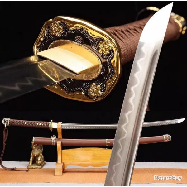 SABRE MILITAIRE T10 - LA PERFECTION DE LA FORGE TRADITIONNELLE. Tranchant, solide, pour la coupe