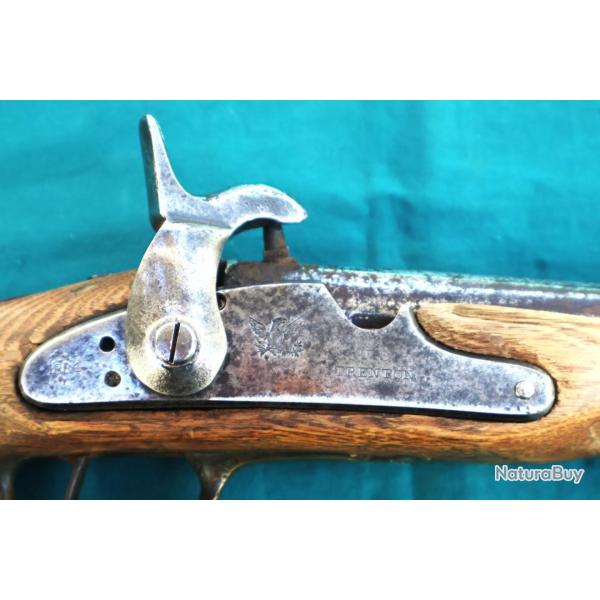 Pistolet  platine Trenton 1884  canon pour trpied en fonction