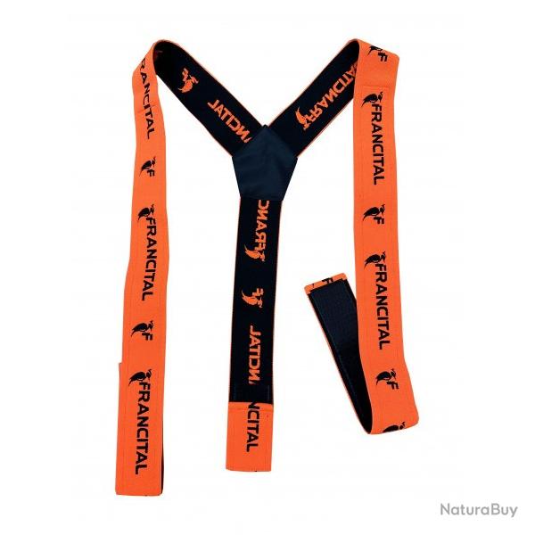 BRETELLES � BANDE AUTOAGRIPPANTE 50 mm orange pantalon francital