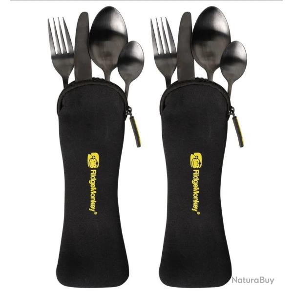 Set de couvert RidgeMonkey DLX cutlery set 8 couverts