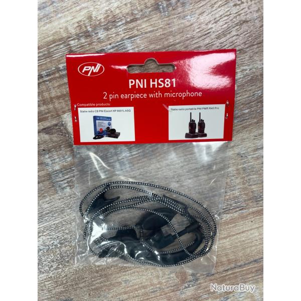 TALKIE WALKIE  OREILLETTE PNI HS81