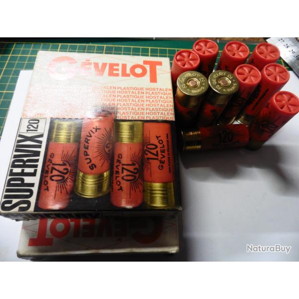 Lot de 2 Boites de cartouches G�velot Supervix calibre 12 plomb de 8