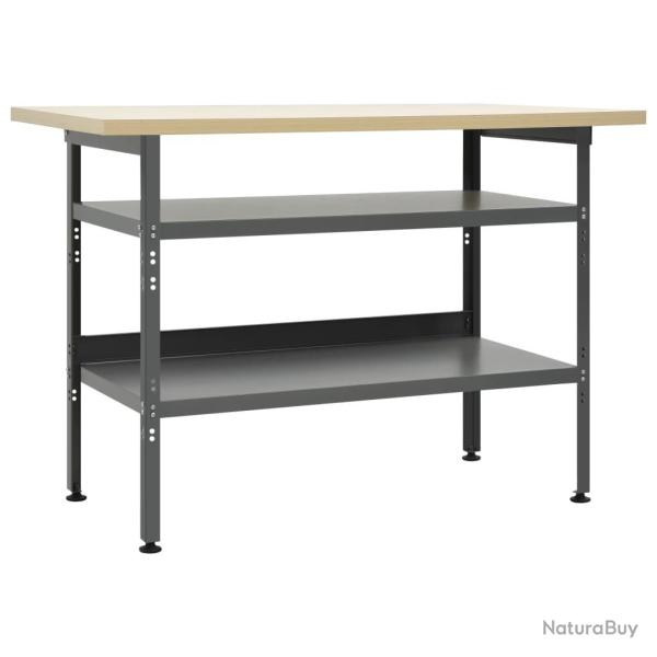 �tabli Gris 120x60x85 cm Acier