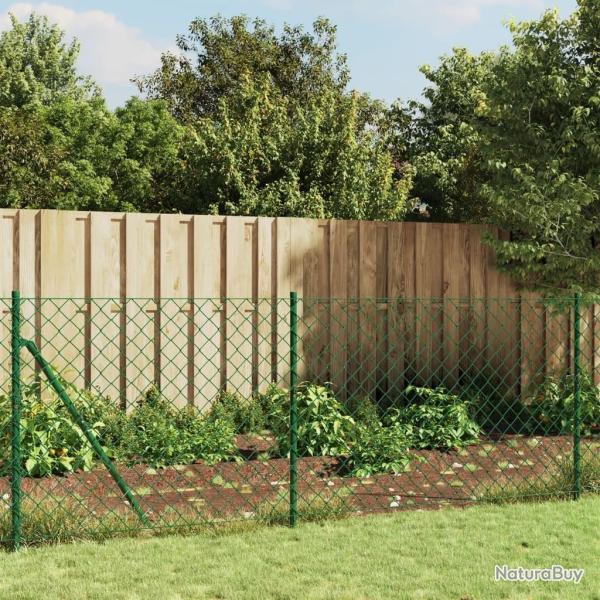 Cl�ture en mailles de cha�ne vert 1,1x10 m