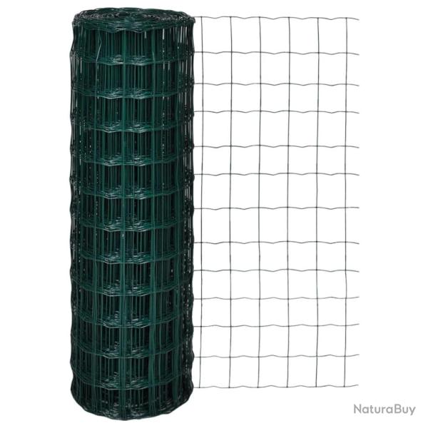 Cl�ture euro Acier 25 x 1,2 m Vert