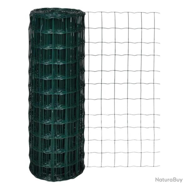 Cl�ture Euro Acier 10 x 1,7 m Vert alsavelo
