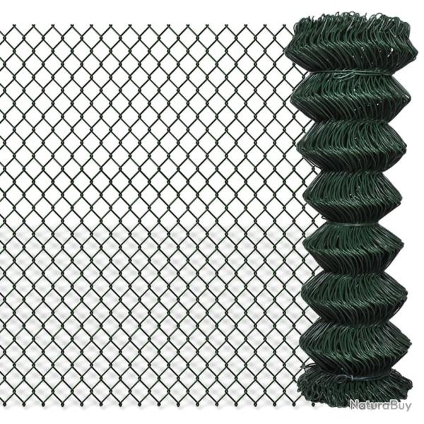 Cl�ture � mailles losang�es Acier 1,25x15 m Vert alsavelo