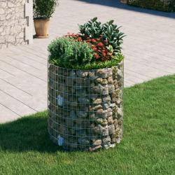 Poteau &agrave; gabion circulaire Acier galvanis&eacute; &Oslash;100x100 cm