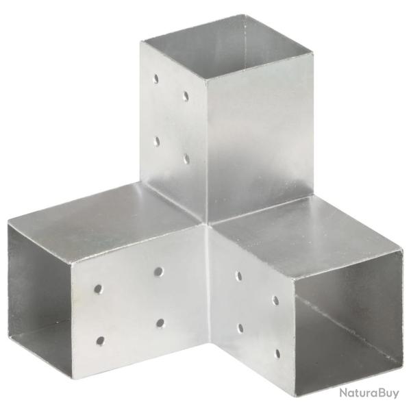 Connecteur de poteau Forme en Y M�tal galvanis� 81x81 mm