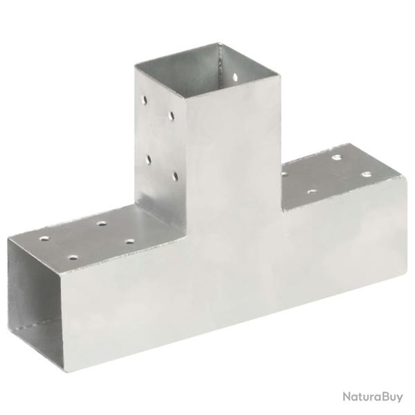 Connecteur de poteau Forme en T M�tal galvanis� 71x71 mm