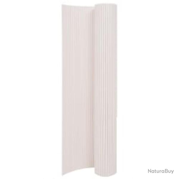 Clture de jardin double face 90x400 cm Blanc alsavelo