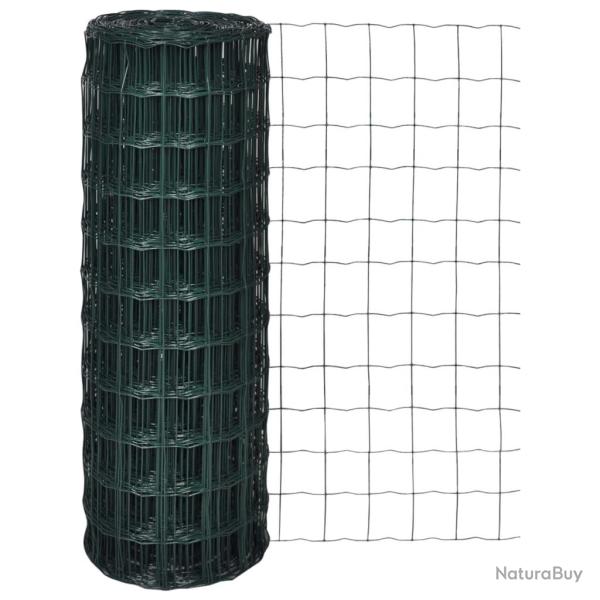 Cl�ture euro Acier 10 x 1,0 m Vert