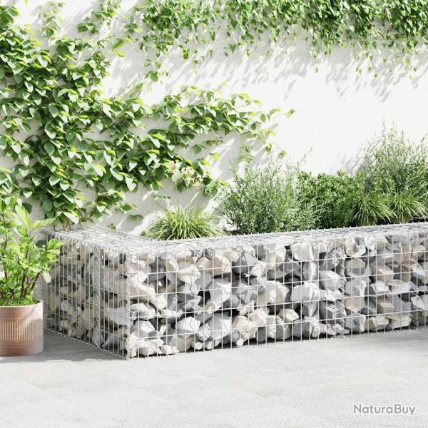 Mur en gabion avec couvercles Acier galvanis� 300x30x50 cm