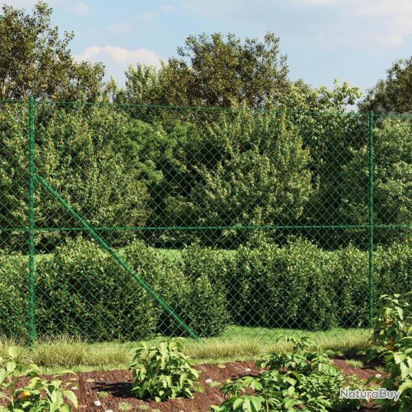 Cl�ture en mailles de cha�ne vert 1,6x10 m