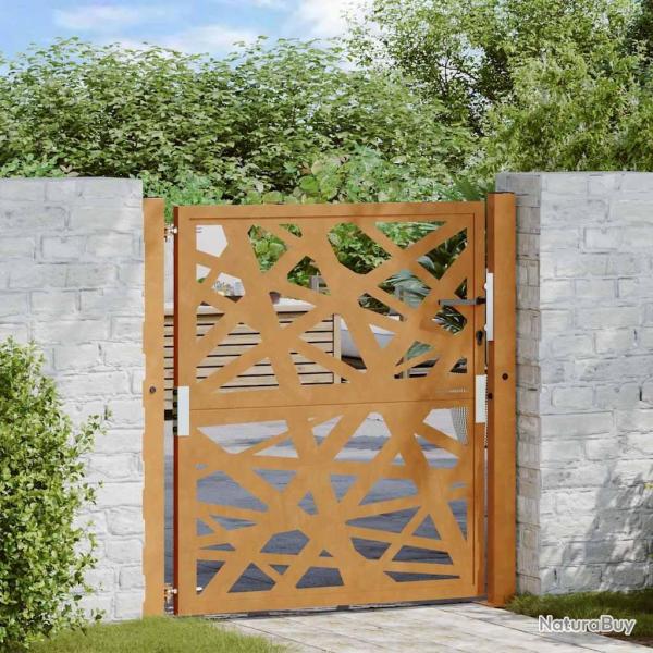 Porte de jardin acier r�sistant aux intemp�ries design lumi�re alsavelo