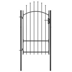 Portail de jardin Woerden acier 1x1,7 m noir