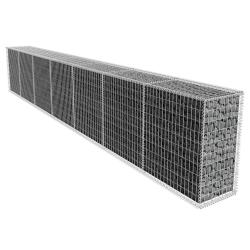 Mur en gabion avec couvercle Acier galvanis&eacute; 600x50x100 cm