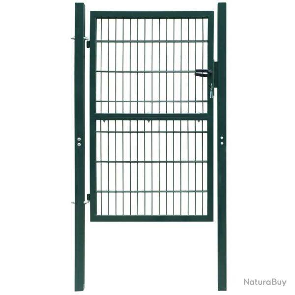 Portail de cl�ture 2D (simple) vert 100x140 cm