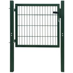 Portillon Acier Vert 100x100 cm