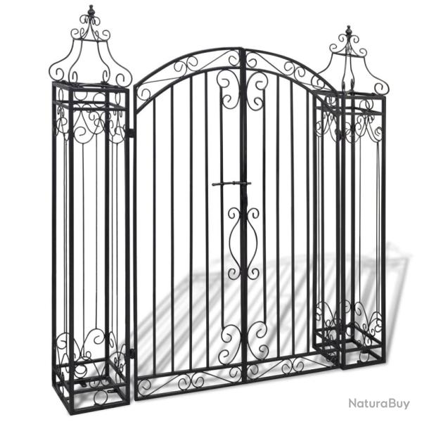 Portillon ornemental de jardin Fer forg� 122 x 20,5 x 134 cm