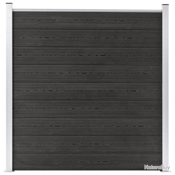 Cl�ture de jardin WPC 180x186 cm Gris