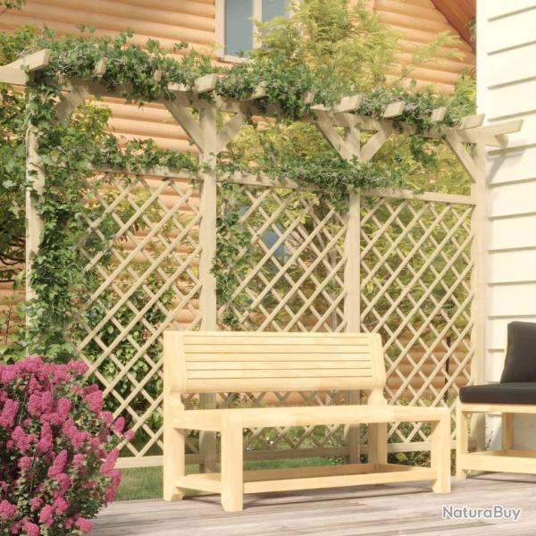 Cl�ture � treillis de jardin avec pergola 300x50x200 cm Pin alsavelo