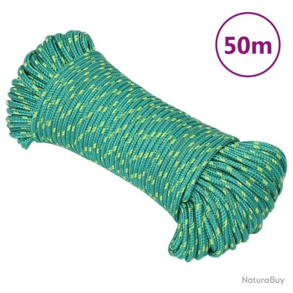 Corde de bateau Vert 5 mm 50 m Polypropyl�ne