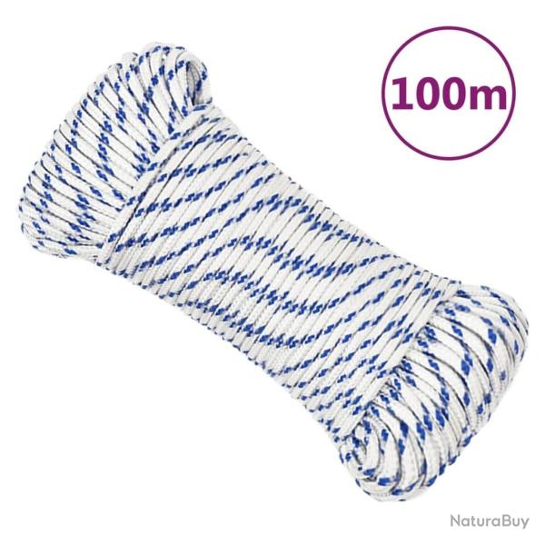 Corde de bateau Blanc 3 mm 100 m Polypropyl�ne alsavelo