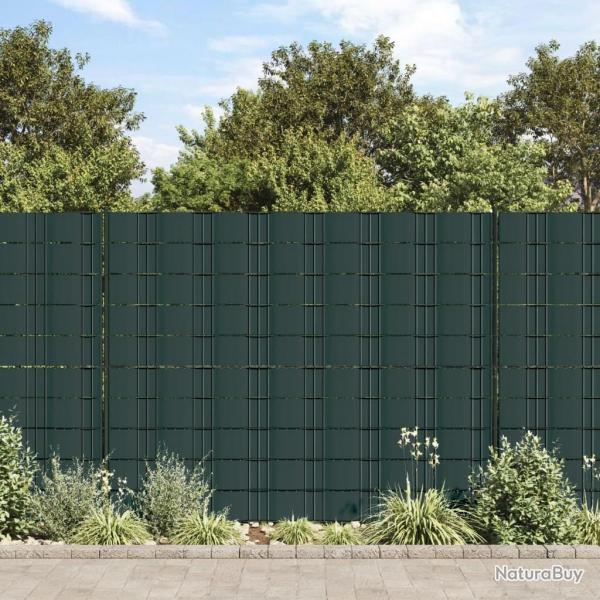 �crans d'intimit� de jardin 4 pcs PVC 35x0,19 m Vert mat
