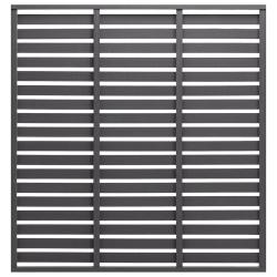 Panneau de cl&ocirc;ture WPC 180x180 cm Gris