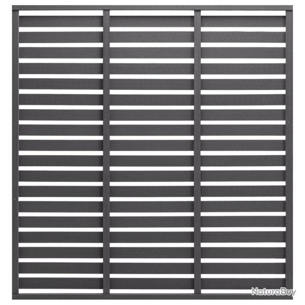 Panneau de cl�ture WPC 180x180 cm Gris alsavelo