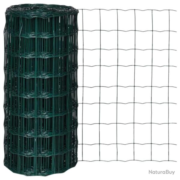 Cl�ture euro Acier 25 x 0,8 m Vert