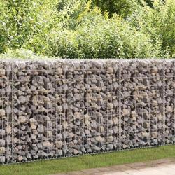 Mur en gabion avec couvercles Acier galvanis&eacute; 50x20x100 cm