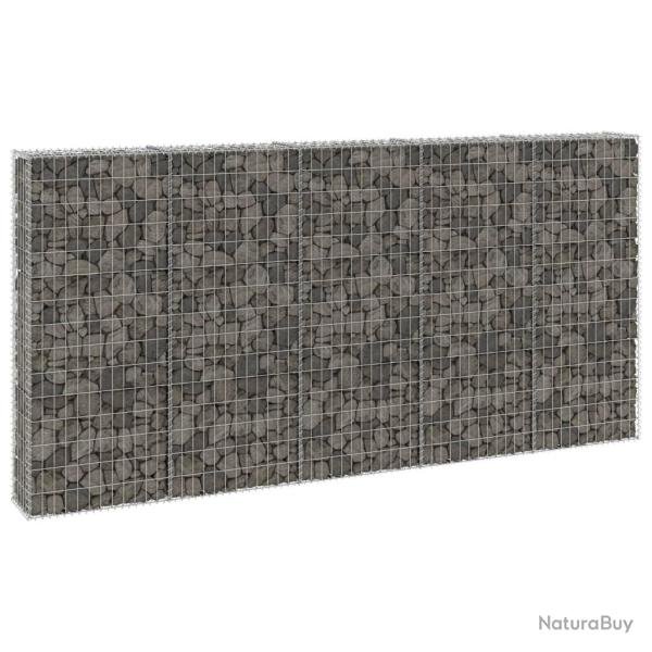 Mur en gabion avec couvercles Acier galvanis� 300x30x150 cm